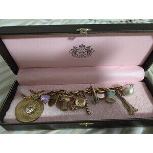 Vintage Juicy Couture 13 Charm Prefixed Bracelet Empire State Limited Edition
